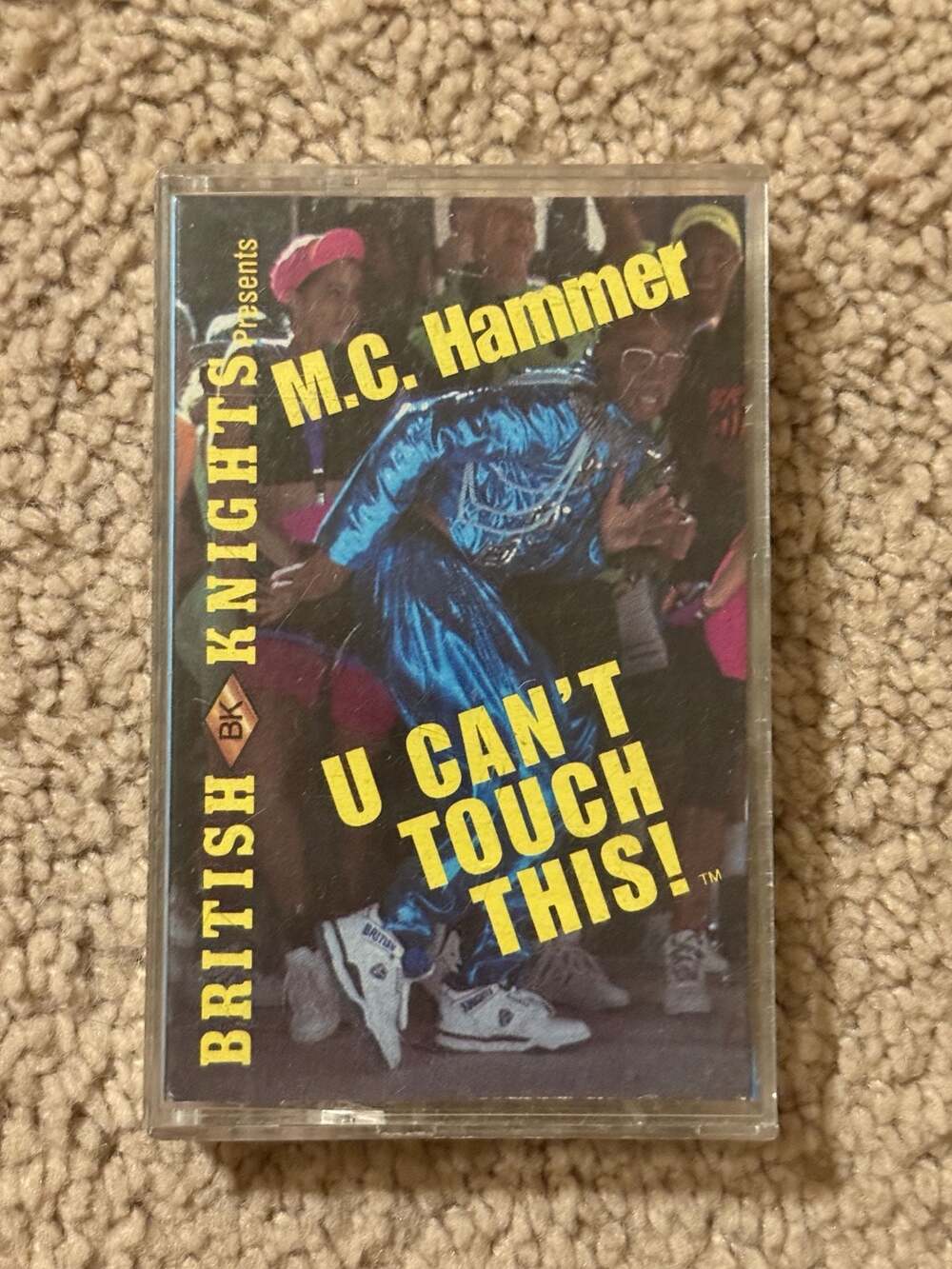 British Knights Presents MC Hammer U Can't Touch This Vintage 1990 Cassette Tape